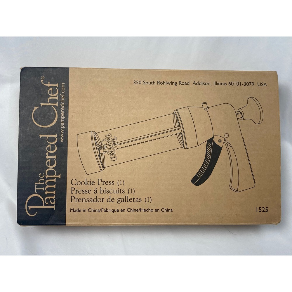 Pampered Chef Cookie Press #1525 with Original Box